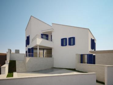 MALINSKA - DVOJNA VILA S BAZENOM BLIZU MORA