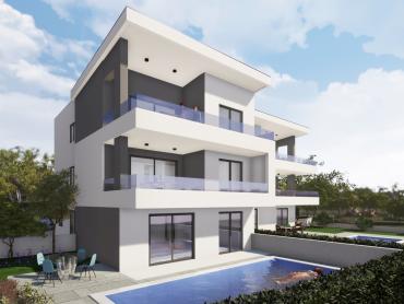 MALINSKA, NOVOGRADNJA, PENTHOUSE SA BAZENOM I POGLEDOM NA MORE 