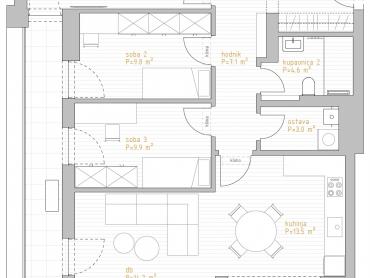 NOVOGRADNJA PREMIUM LIVING RIJEKA -  STAN 1.1 / 3S+DB