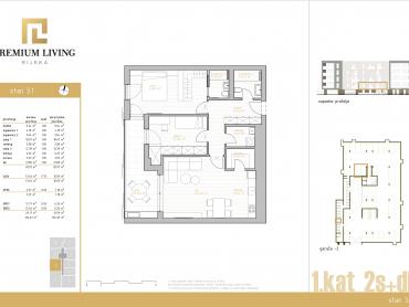 NOVOGRADNJA PREMIUM LIVING RIJEKA -  STAN 3.1 / 2S+DB