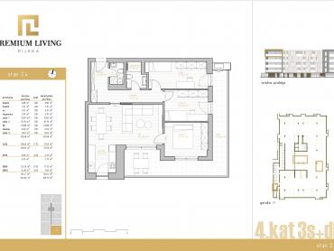 NOVOGRADNJA PREMIUM LIVING RIJEKA -  STAN 2.4 / 3S+DB