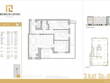  NOVOGRADNJA PREMIUM LIVING RIJEKA -  STAN 2.3 / 3S+DB