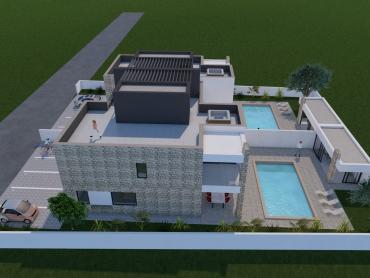 DVOJNA VILLA S BAZENOM I KROVNOM TERASOM U VRSIMA