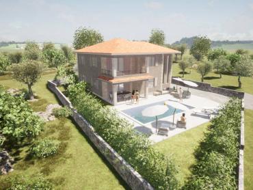 VRBNIK OKOLICA - ROH BAU KUĆA