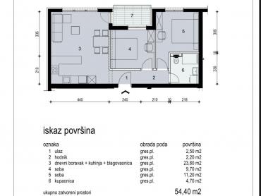 Allogio Omiš, 61,40m2