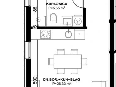 Stanovanje Komarna, Slivno, 58,88m2