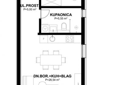 Stanovanje Komarna, Slivno, 57,20m2