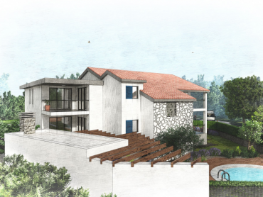 NOVOGRADNJA - OKOLICA GRADA KRKA - S BAZENOM