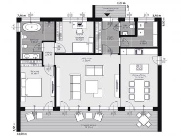 Moderna montažna kuća Bellevue