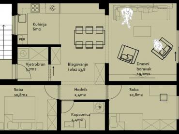 Bokanjac, Novogradnja 151m² 