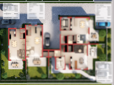 Duplex obiteljska kuća s okućnicom - Poreč 